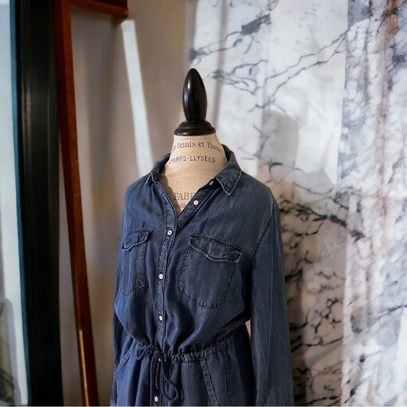 Label Of Graded Goods super soft rayon jean drawstring waistband tshirt dress - Picture 4 of 16